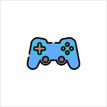 un juego controlador icono en un blanco antecedentes vector
