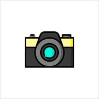 A camera icon on a white background vector