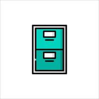 File cabinet icon vector