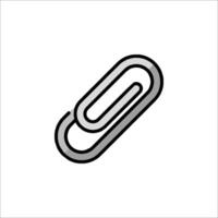 A paper clip icon on a white background vector