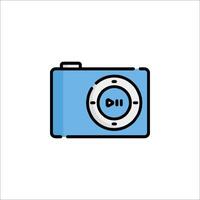 A camera icon on a white background vector