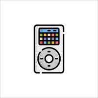 A mp3 player icon on a white background vector