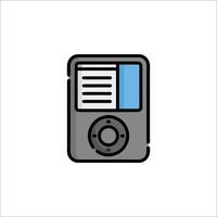 A mp3 player icon on a white background vector