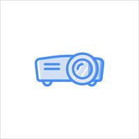 A projector icon on a white background vector