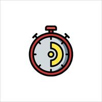 A stopwatch icon on a white background vector