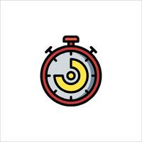 A stopwatch icon on a white background vector