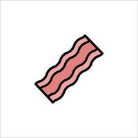 Bacon icon illustration vector