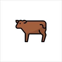 A cow icon on a white background vector