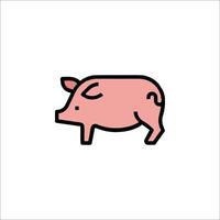 Pig icon illustration vector