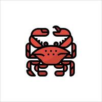 Crab icon illustration vector