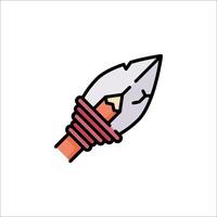 A pencil with a sharp point on it vector