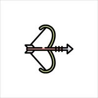 A bow and arrow icon on a white background vector