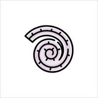 A spiral icon in a flat style vector