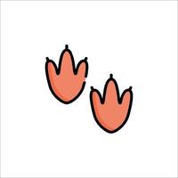 Two orange tulips on a white background vector