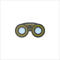 Binoculars icon on white background vector