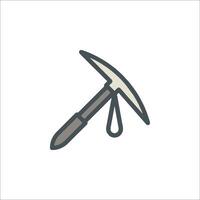 A hammer icon on a white background vector