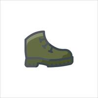 A green boot icon on a white background vector