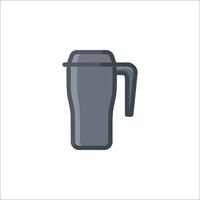 A mug icon on a white background vector
