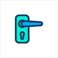 A door handle icon on a white background vector