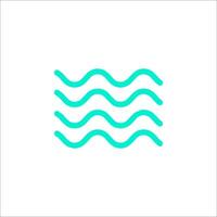 A wave icon on a white background vector