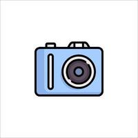 A camera icon on a white background vector