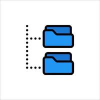 File folder icon illustration vector