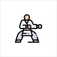 Karate icon illustration vector