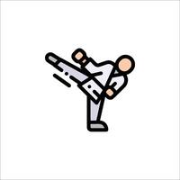 Karate icon illustration vector