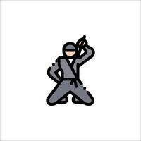 Ninja icon illustration vector