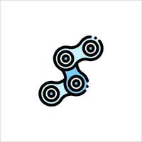 Fidget spinner icon illustration vector