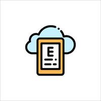Cloud computing icon illustration vector