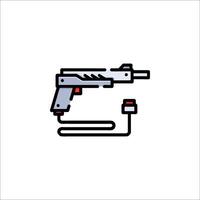 A gun icon on a white background vector