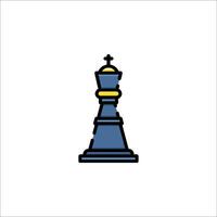 A chess piece icon on a white background vector