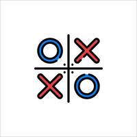 Xo game icon illustration vector