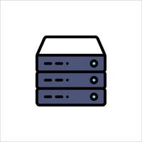 A server icon on a white background vector