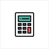 A calculator icon on a white background vector