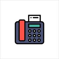 A phone icon with a phone and a paper vector