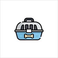 Pet carrier icon illustration vector