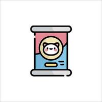 A panda bear is sitting in a jar vector