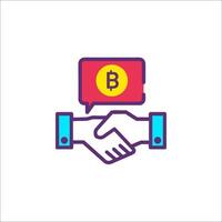 Bitcoin handshake icon, bitcoin symbol, bitcoin symbol, bitcoin symbol, bitcoin symbol, bitcoin symbol, vector