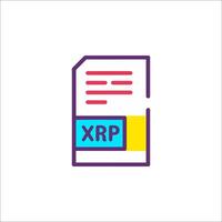 Xrp file icon illustration vector