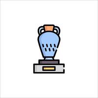 A trophy icon on a white background vector