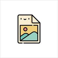A photo of a person holding a paper with a smiley face vector
