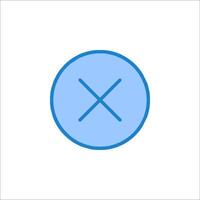 A blue cross icon on a white background vector