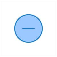 A blue circle with an arrow pointing down vector