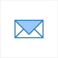 An email envelope icon on a white background vector