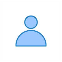 A person icon on a white background vector