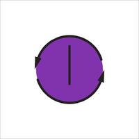 A purple circle with an arrow pointing to the left vector