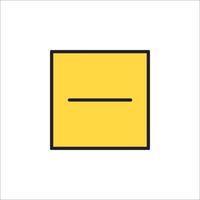 A square with a line drawn on it vector