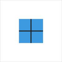 A square with four squares on it vector
